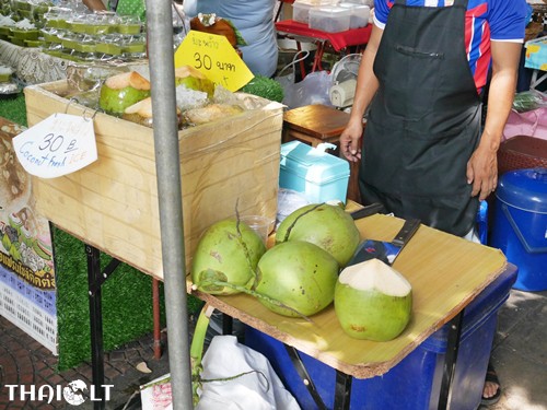 Fresh Coconut at Taling Chan Floating Market
