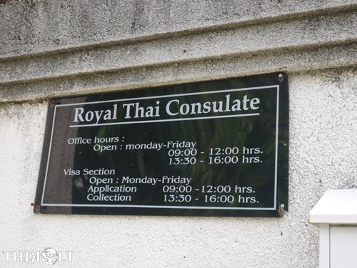 Working hours of Royal Thai Consulate, Denpasar