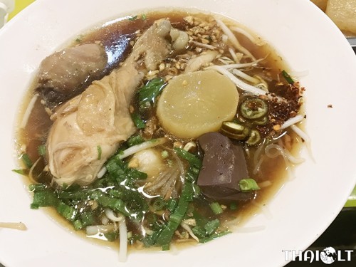 Guay Tiew Gai Mara (Chicken Noodle Soup with Bitter Melon) 