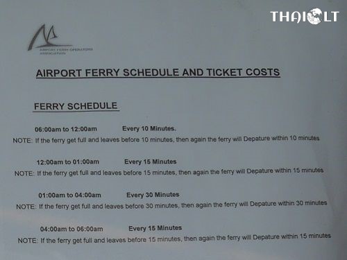Airport Ferry Schedule