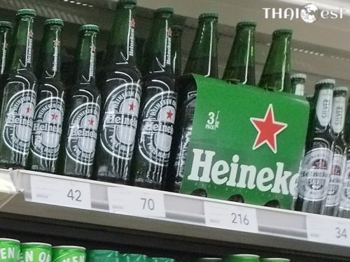 Heineken beer price in Thailand