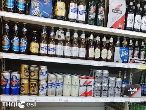 Imported beer price in Thailand
