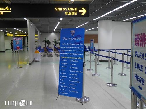 Thai Visa on Arrival at Bangkok Don Mueang Airport (DMK)